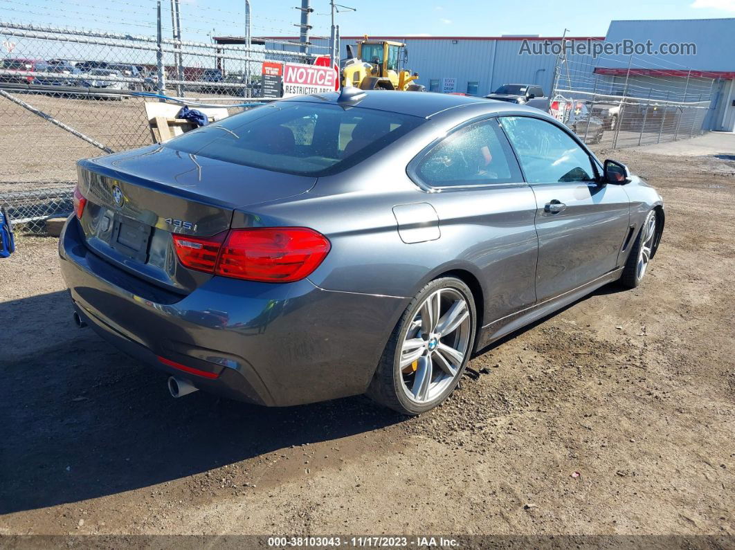 2016 Bmw 435i Gray vin: WBA3R1C59GK530124