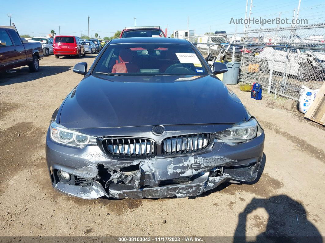 2016 Bmw 435i Gray vin: WBA3R1C59GK530124