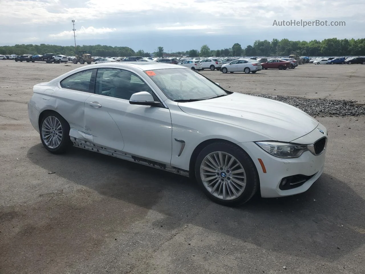 2015 Bmw 435 Xi White vin: WBA3R5C50FK371998