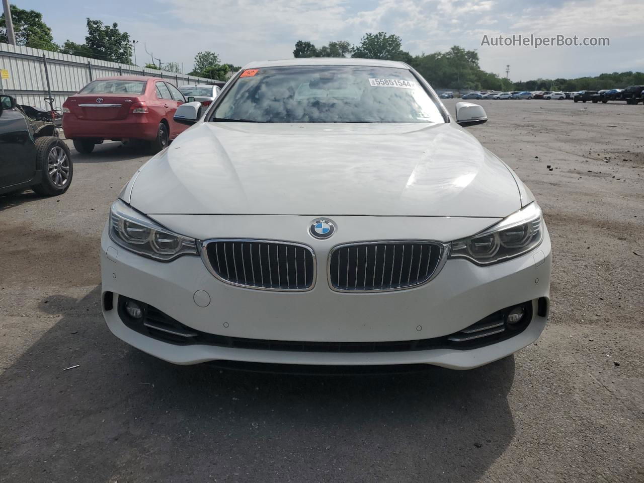 2015 Bmw 435 Xi White vin: WBA3R5C50FK371998