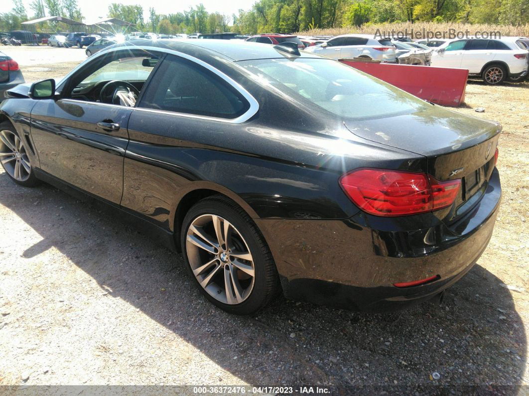 2016 Bmw 4 Series 435i Xdrive Black vin: WBA3R5C51GK373597