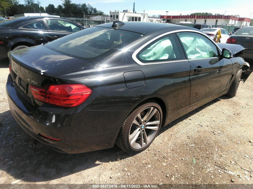 2016 Bmw 4 Series 435i Xdrive Black vin: WBA3R5C51GK373597