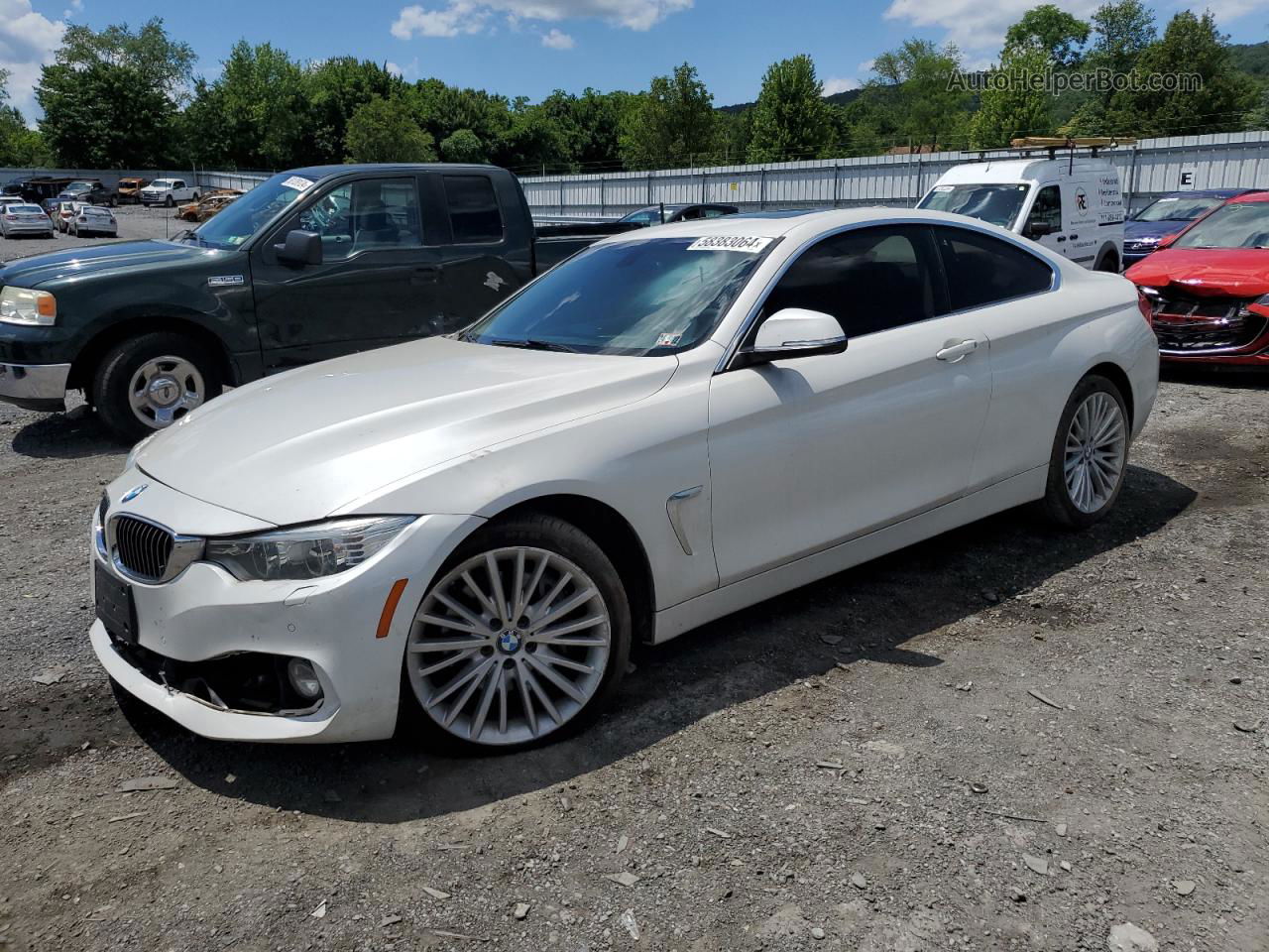 2015 Bmw 435 Xi White vin: WBA3R5C52FK372876