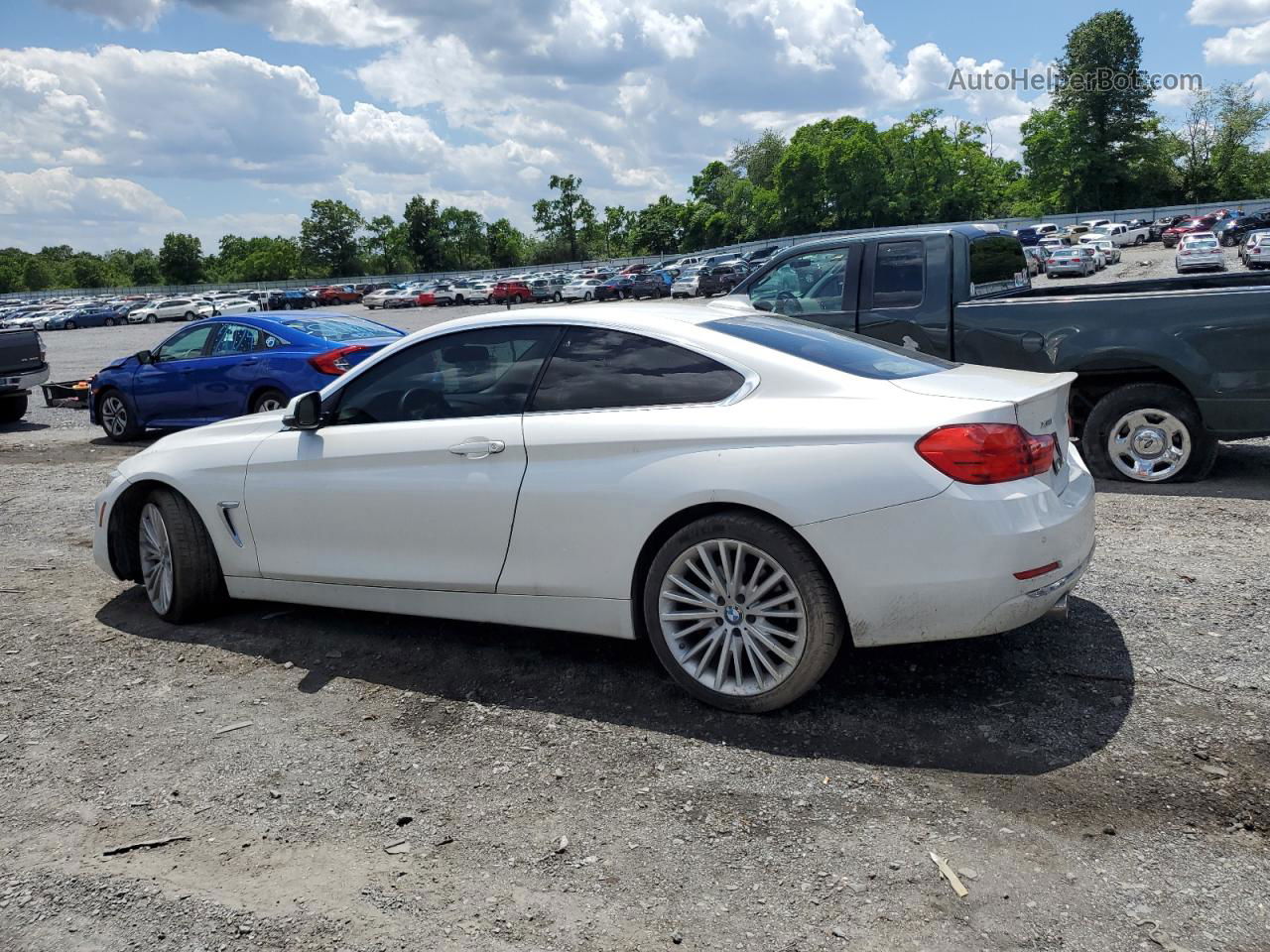 2015 Bmw 435 Xi White vin: WBA3R5C52FK372876