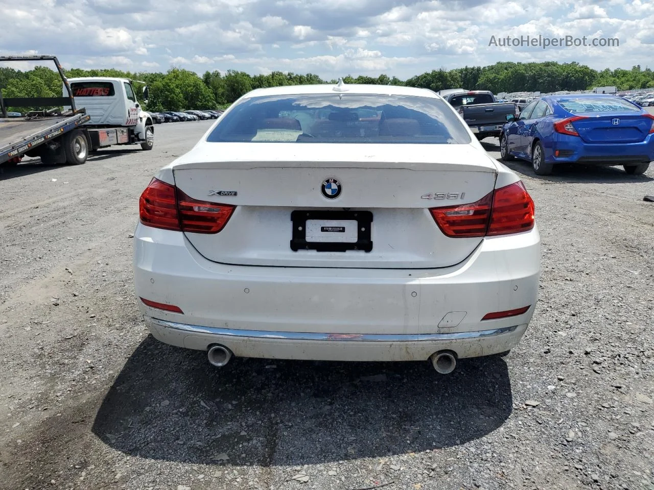 2015 Bmw 435 Xi White vin: WBA3R5C52FK372876