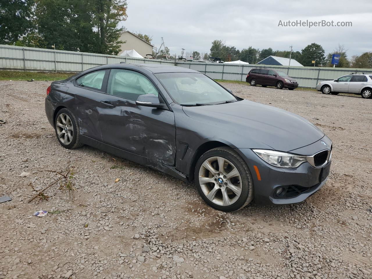 2015 Bmw 435 Xi Gray vin: WBA3R5C56FK371522