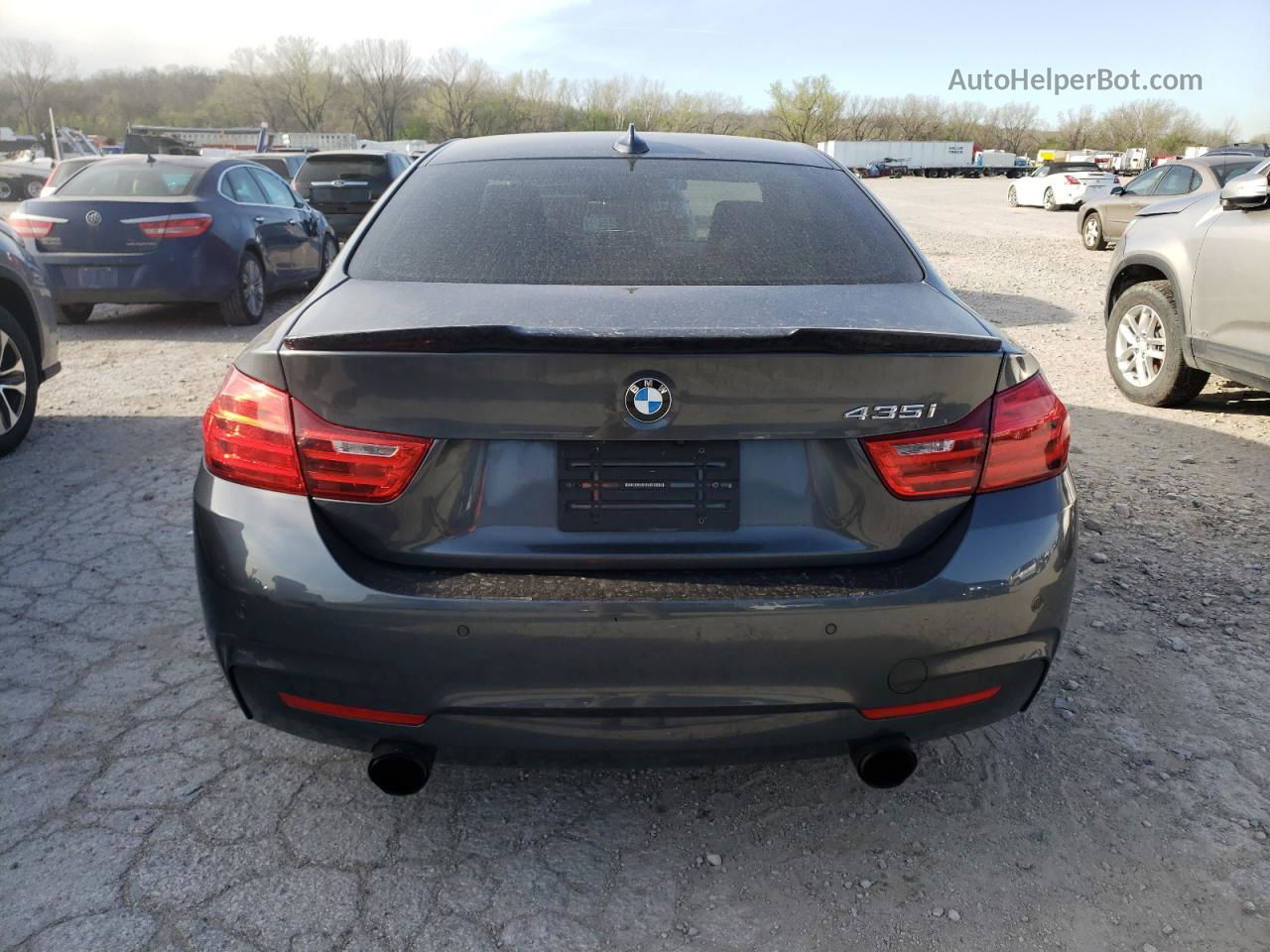 2016 Bmw 435 Xi Charcoal vin: WBA3R5C58GK373287