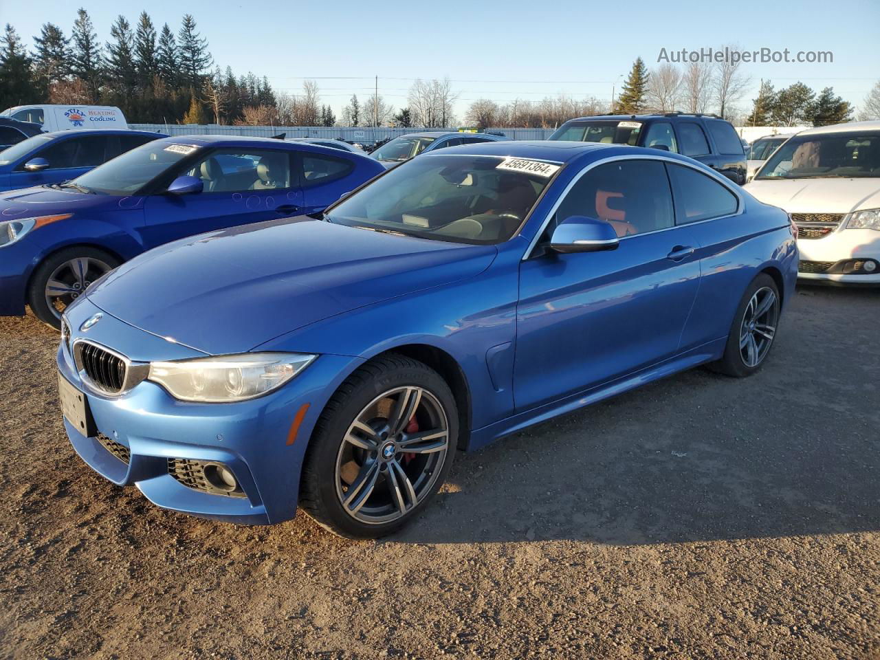 2016 Bmw 435 Xi Blue vin: WBA3R5C59GK374626