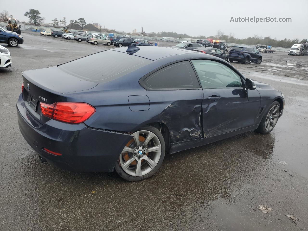 2015 Bmw 435 Xi Blue vin: WBA3R5C5XFK372186