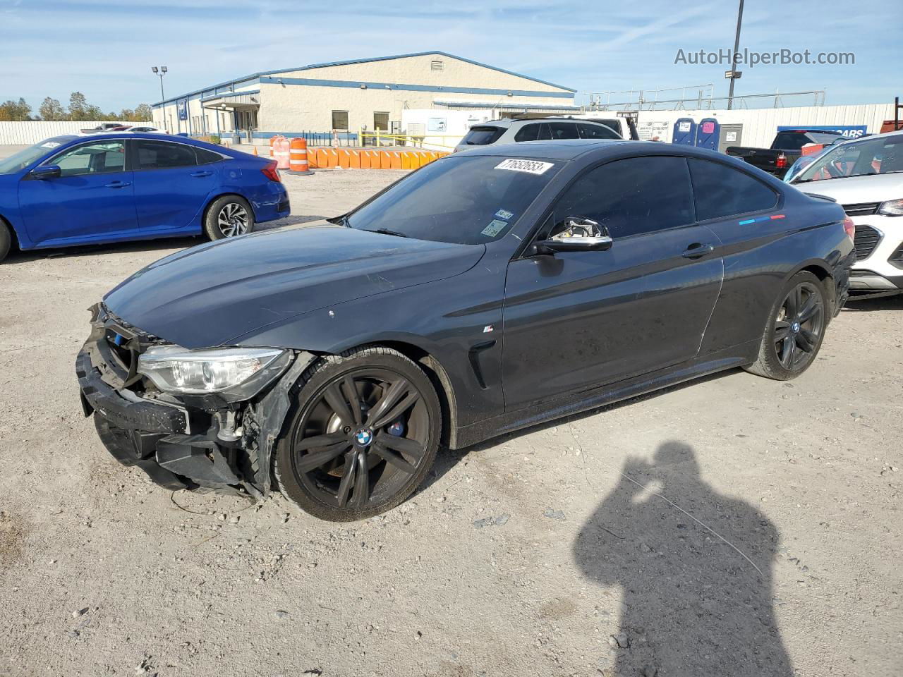 2016 Bmw 435 Xi Gray vin: WBA3R5C5XGK373890