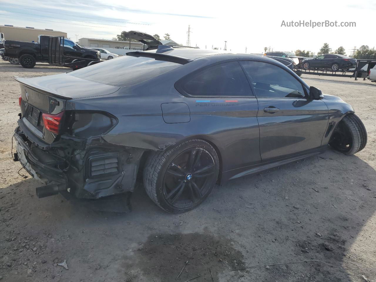 2016 Bmw 435 Xi Gray vin: WBA3R5C5XGK373890