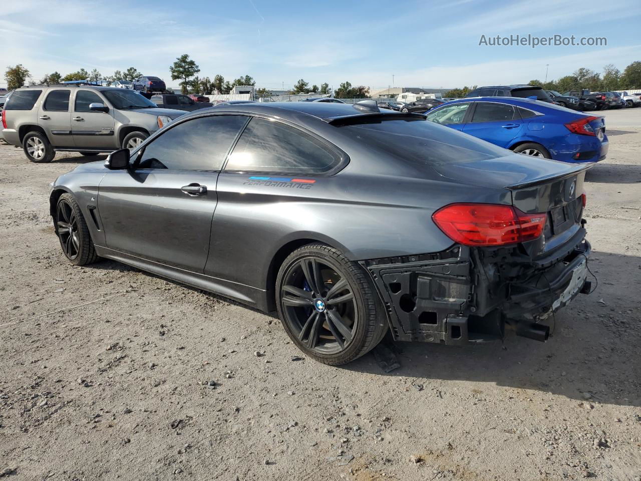 2016 Bmw 435 Xi Gray vin: WBA3R5C5XGK373890