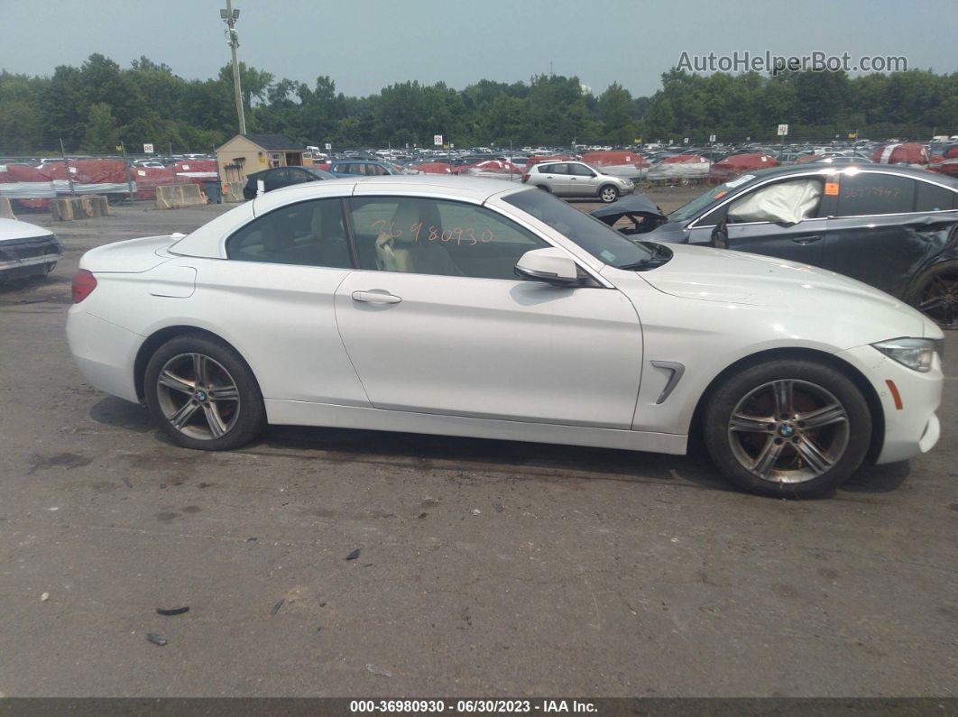 2015 Bmw 4 Series 428i Xdrive White vin: WBA3T1C50FP820724