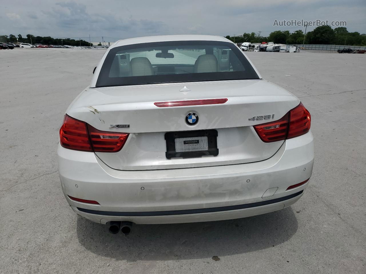 2016 Bmw 428 Xi Sulev White vin: WBA3T1C54GP823210