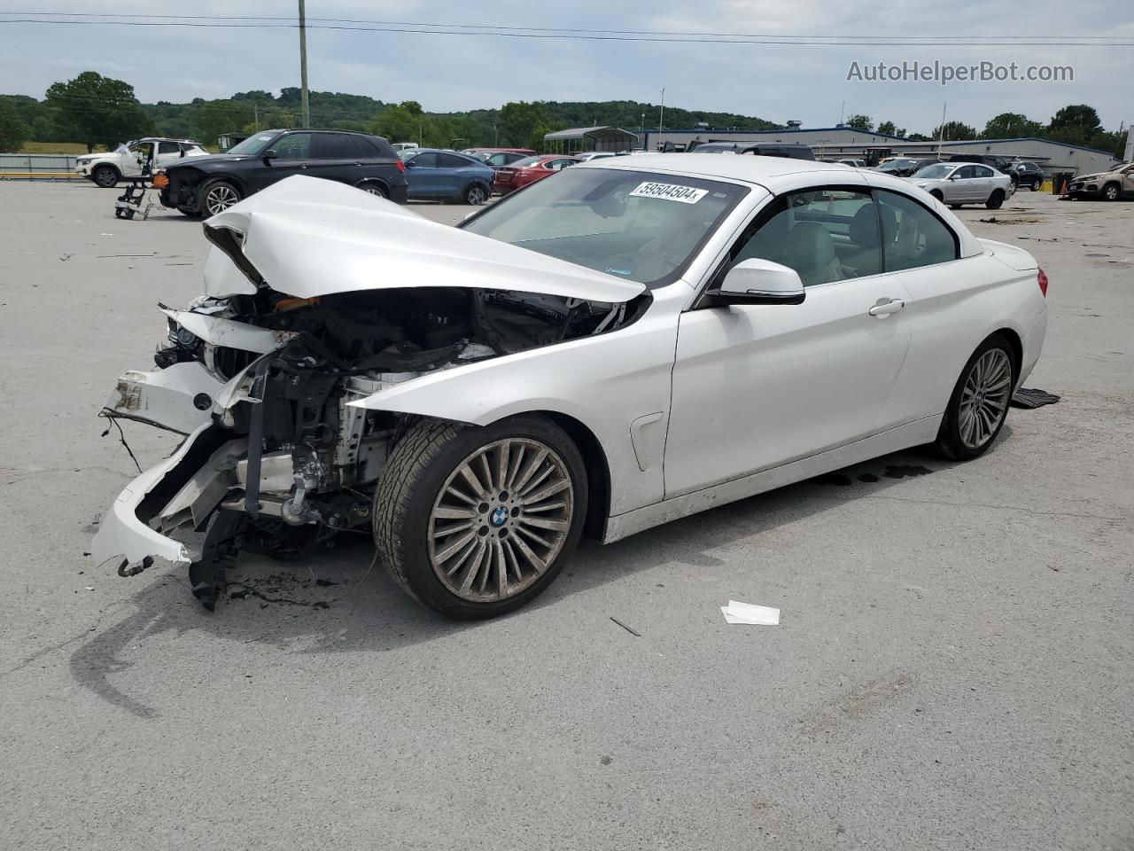 2016 Bmw 428 Xi Sulev White vin: WBA3T1C54GP823210