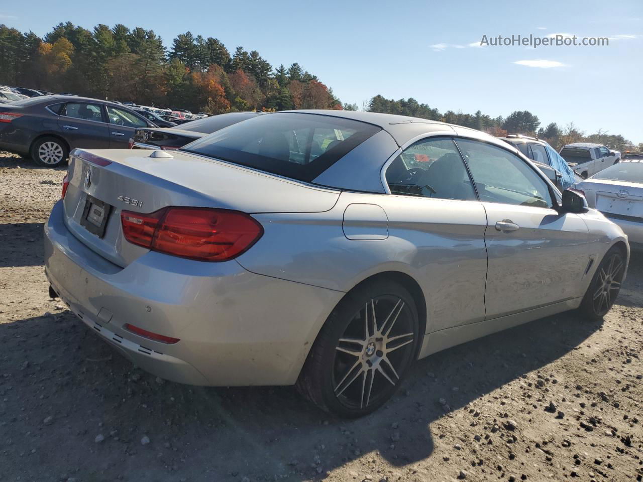 2016 Bmw 428 Xi Sulev Silver vin: WBA3T1C56GP823189