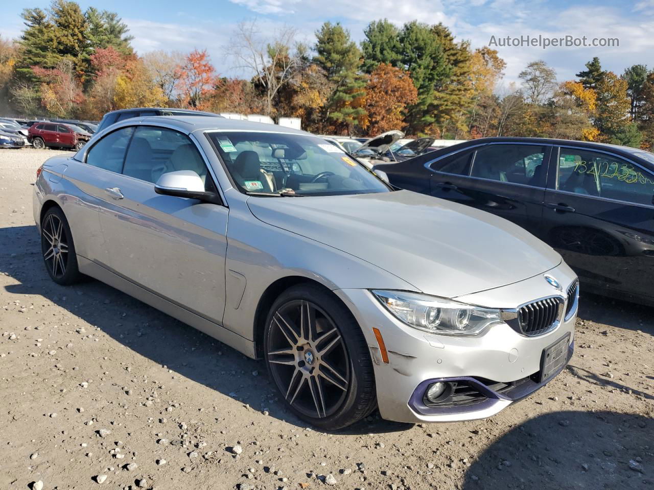 2016 Bmw 428 Xi Sulev Silver vin: WBA3T1C56GP823189