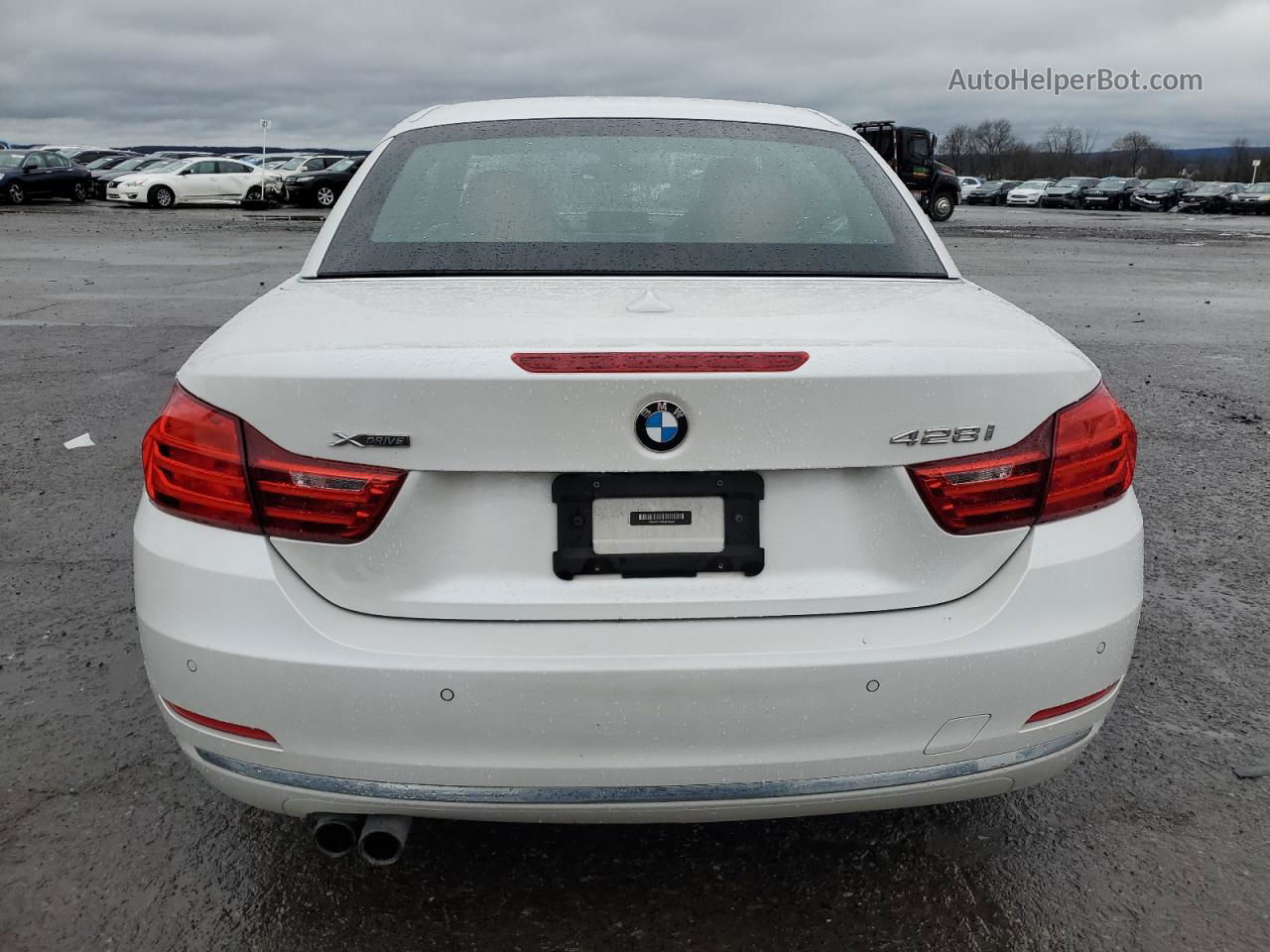 2016 Bmw 428 Xi Sulev White vin: WBA3T1C59G5F38856