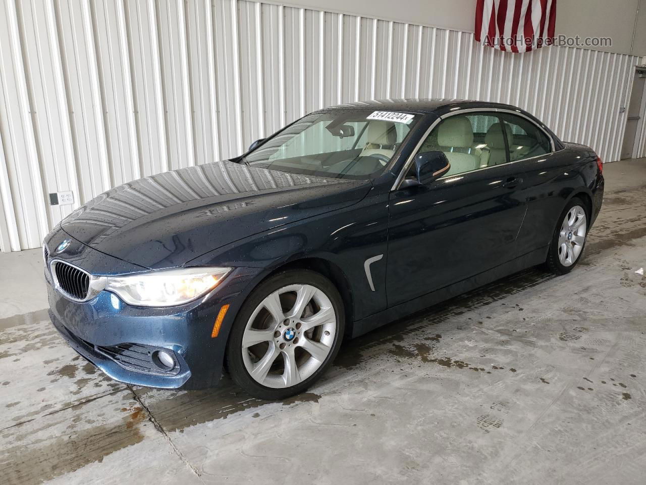 2015 Bmw 435 I Blue vin: WBA3T3C51FP738853