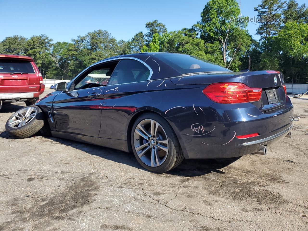 2015 Bmw 435 I Blue vin: WBA3T3C52F5A40301