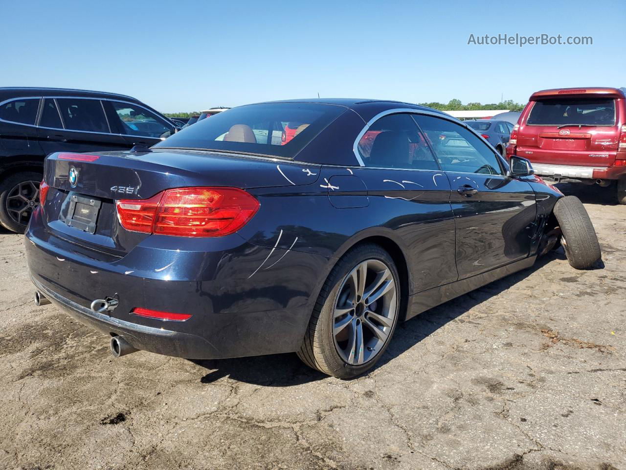 2015 Bmw 435 I Синий vin: WBA3T3C52F5A40301