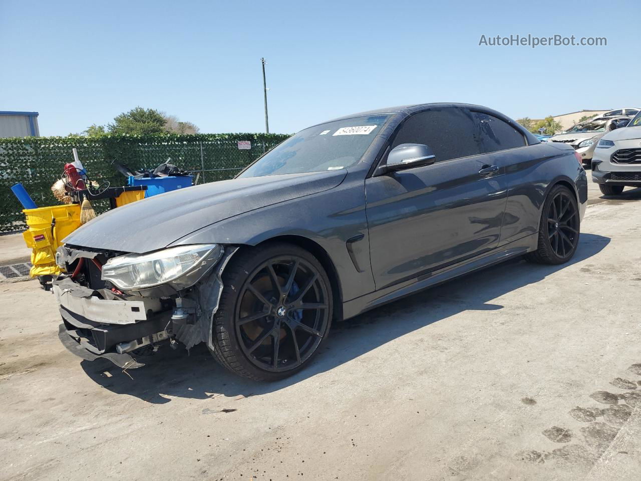 2015 Bmw 435 I Gray vin: WBA3T3C55FP738192