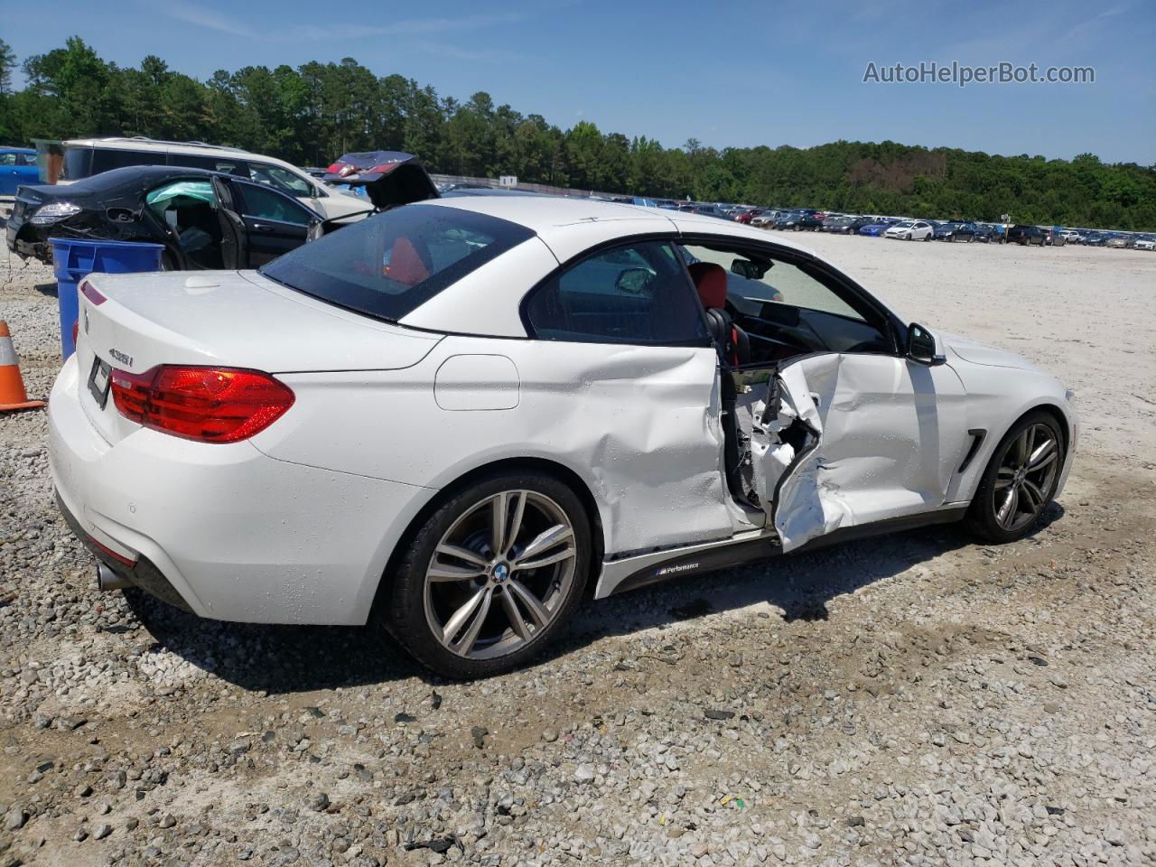 2016 Bmw 435 I White vin: WBA3T3C56G5A42344