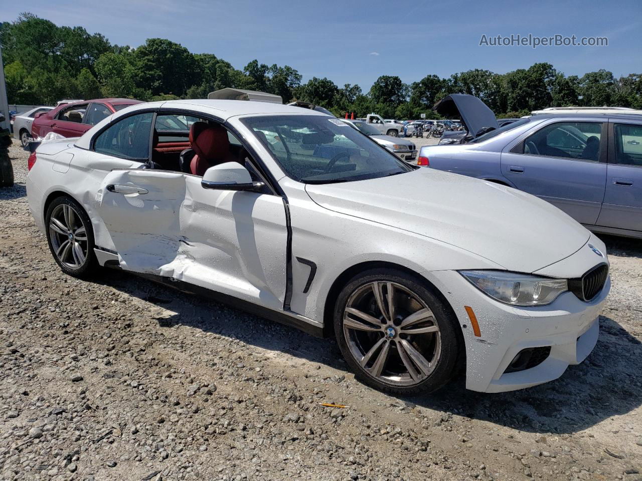 2016 Bmw 435 I White vin: WBA3T3C56G5A42344