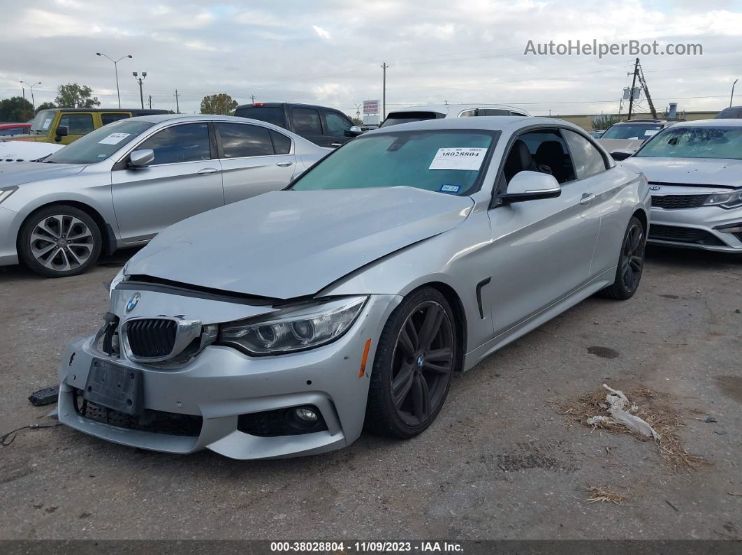 2015 Bmw 435i Silver vin: WBA3T3C5XFP737930