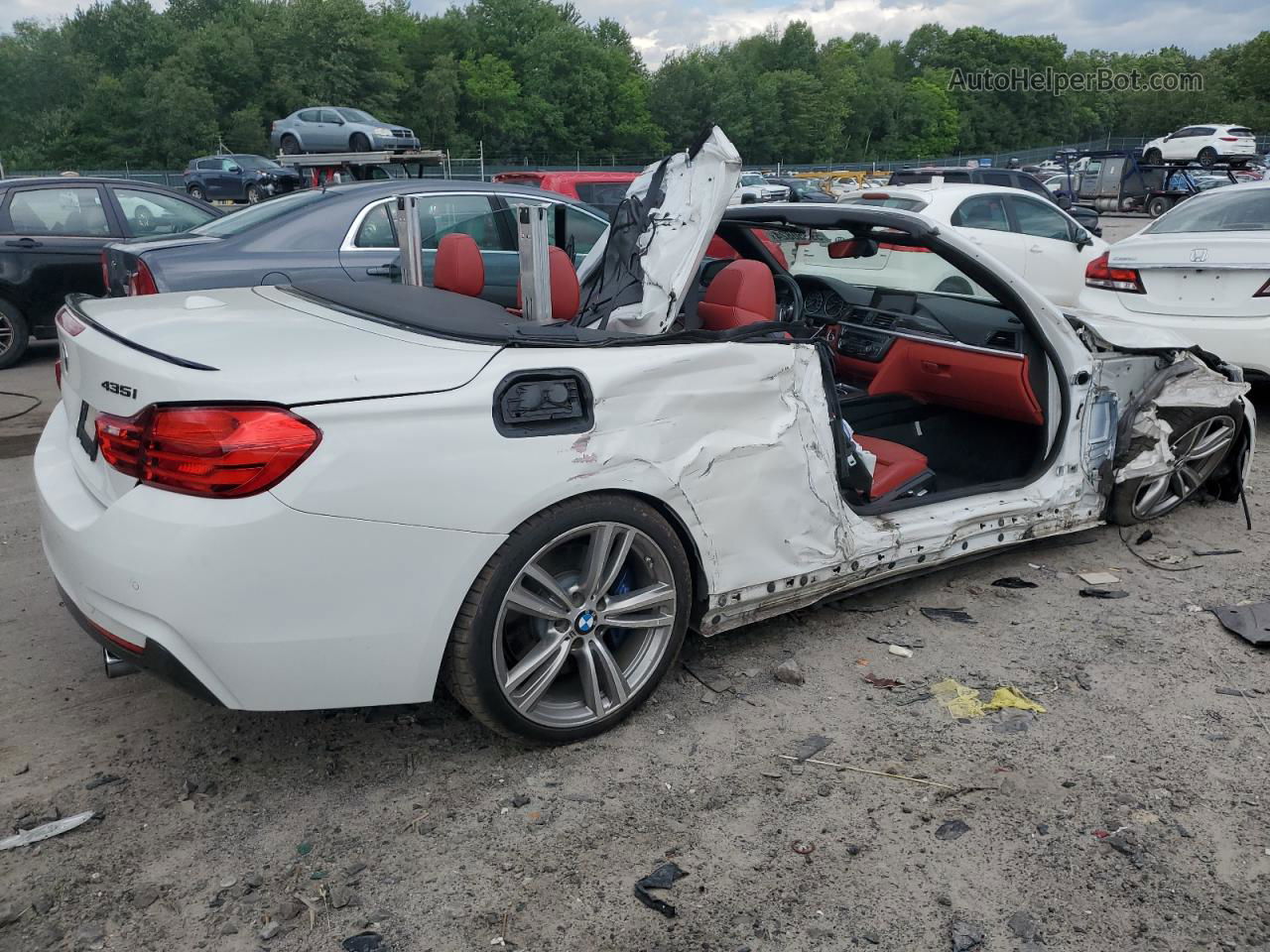 2016 Bmw 435 Xi White vin: WBA3T7C51G5A37916