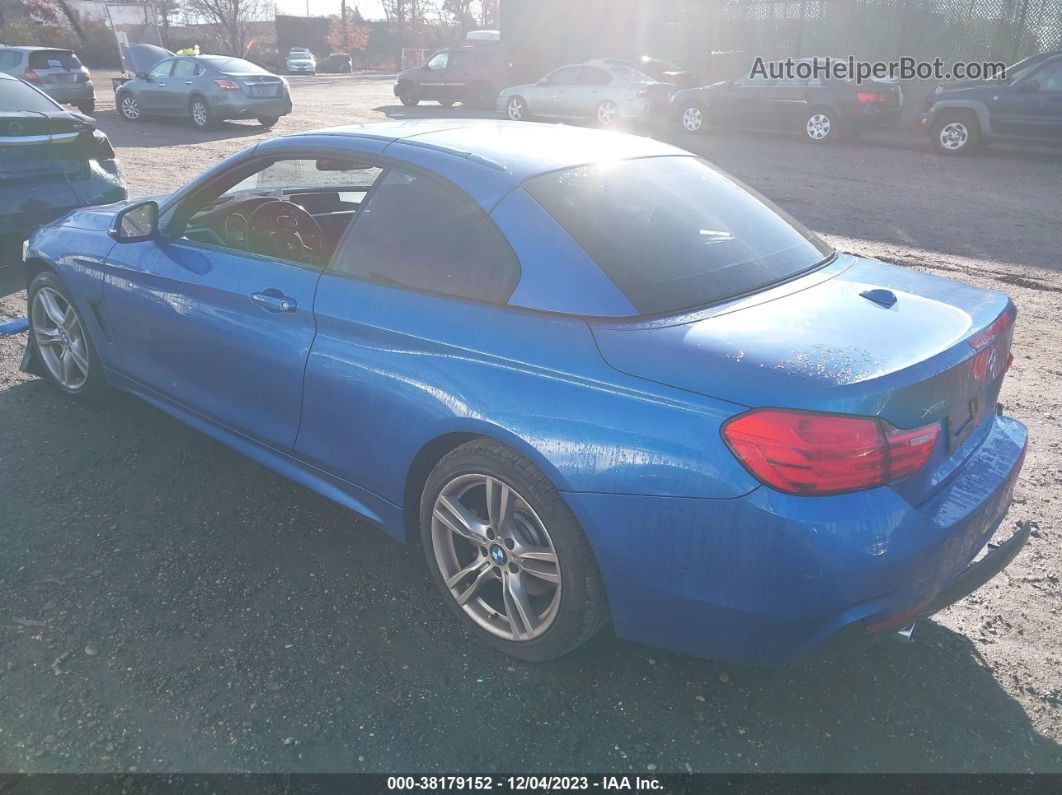 2015 Bmw 435i Xdrive Синий vin: WBA3T7C53FP942402