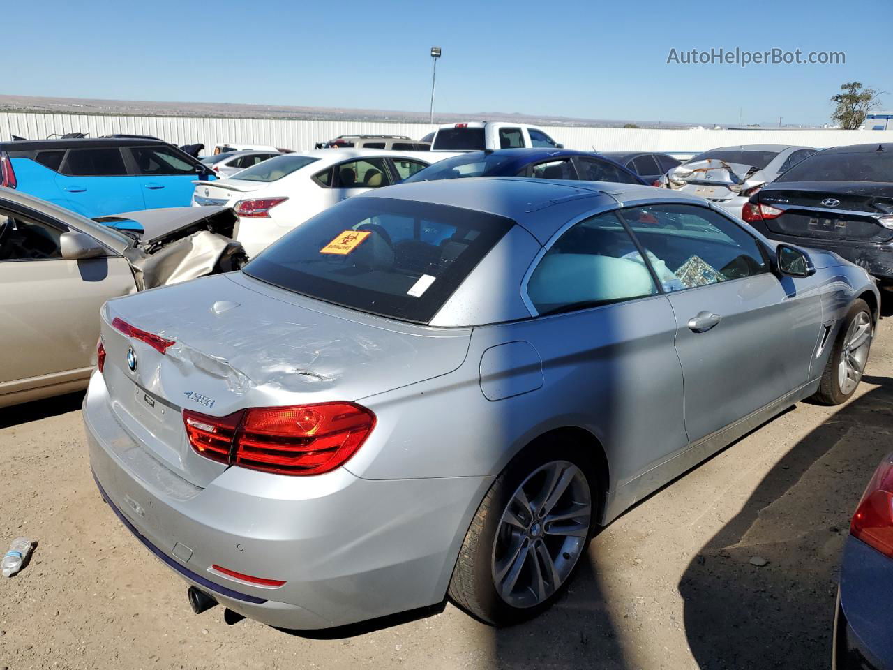 2015 Bmw 435 Xi Silver vin: WBA3T7C54FP942764