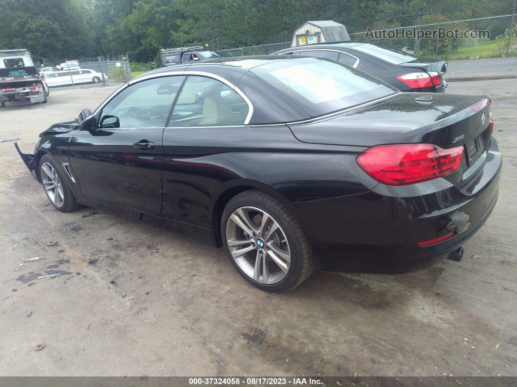 2015 Bmw 4 Series 435i Xdrive Black vin: WBA3T7C55F5A36721