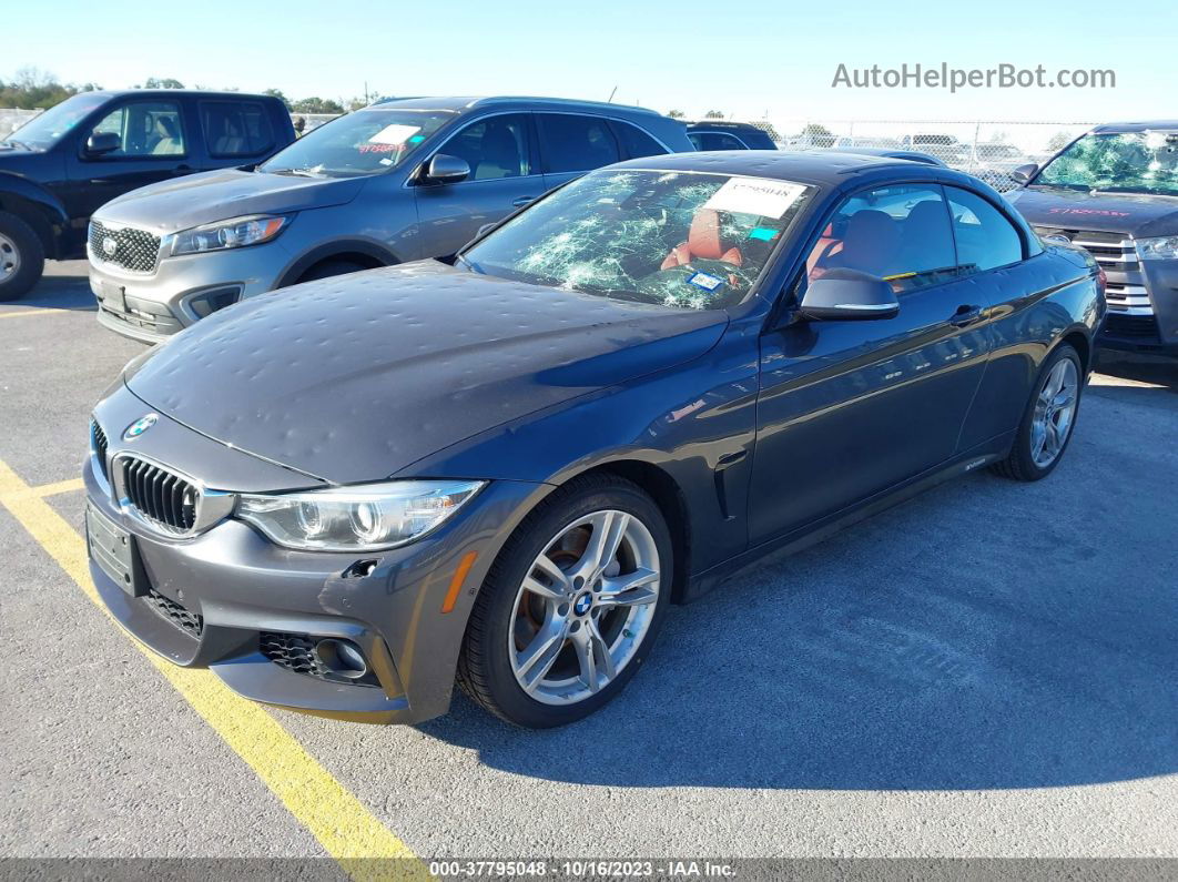 2016 Bmw 435i Xdrive Gray vin: WBA3T7C59G5A38098