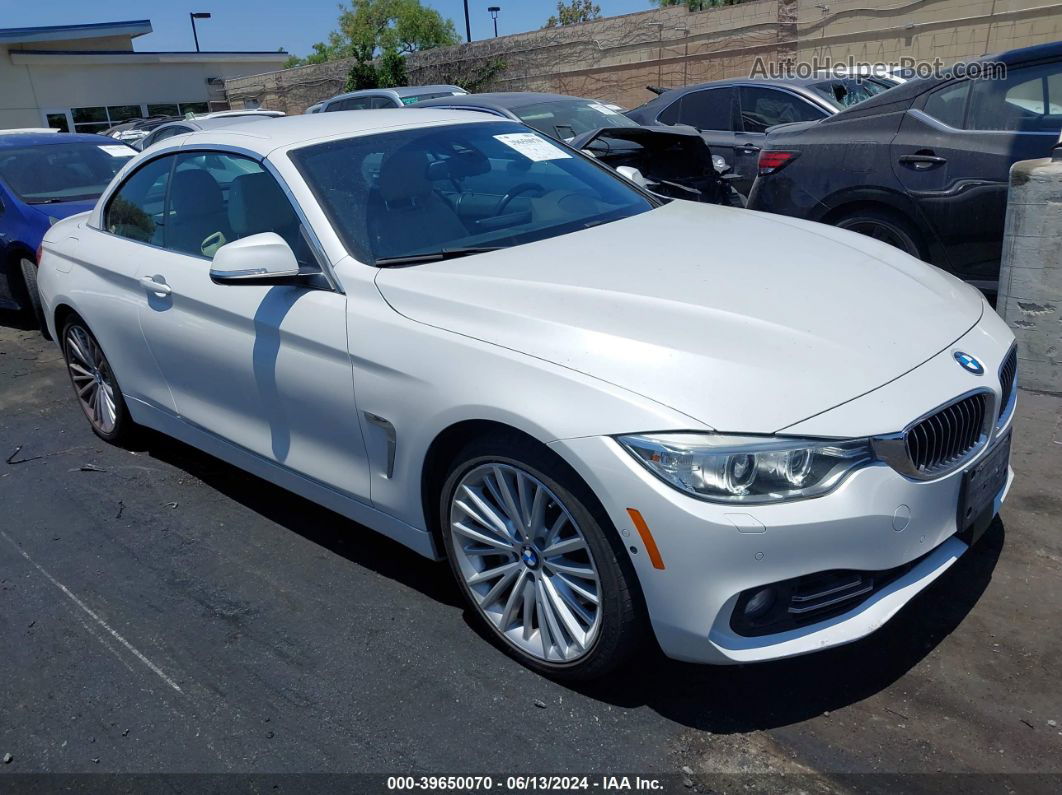 2015 Bmw 435i Xdrive White vin: WBA3T7C5XF5A37055