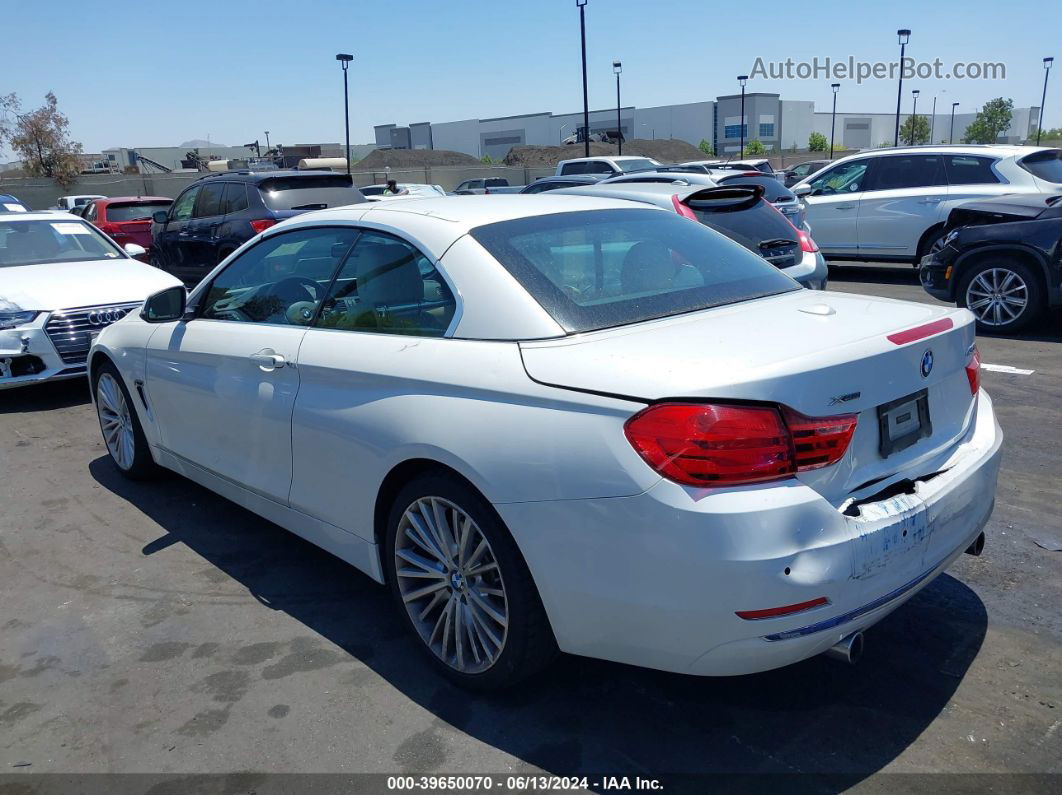 2015 Bmw 435i Xdrive White vin: WBA3T7C5XF5A37055