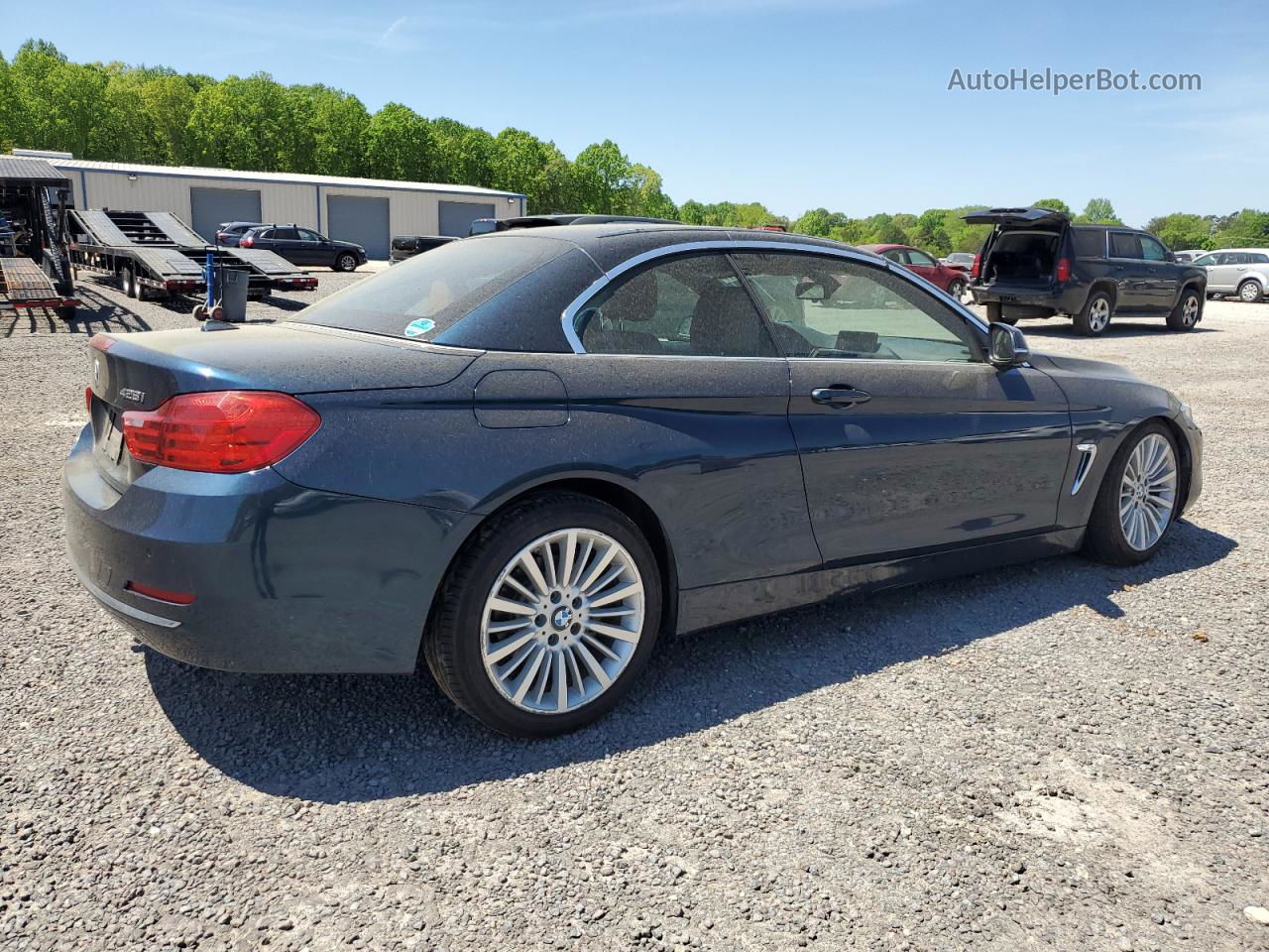 2015 Bmw 428 I Blue vin: WBA3V5C50FP752491