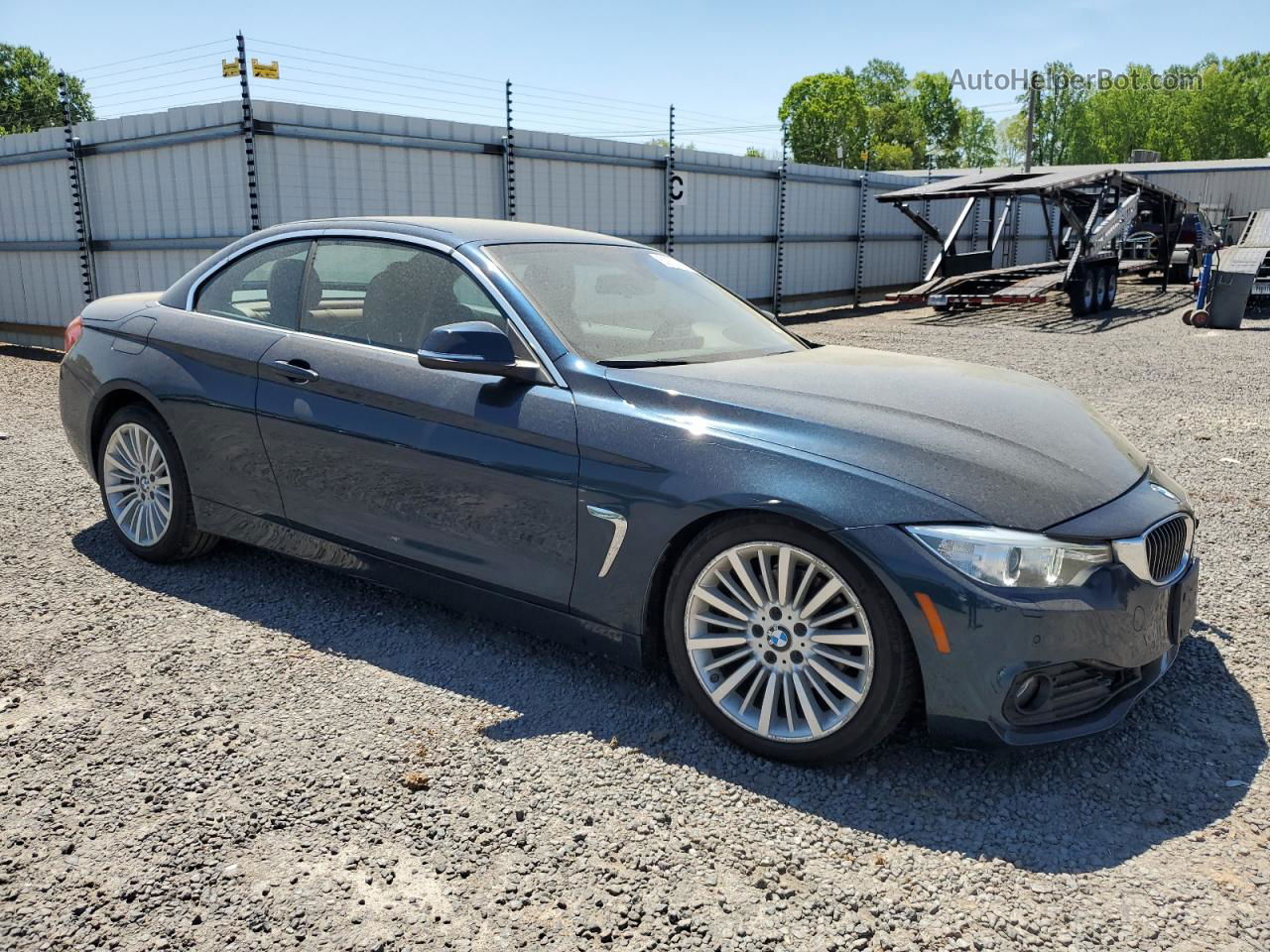 2015 Bmw 428 I Blue vin: WBA3V5C50FP752491