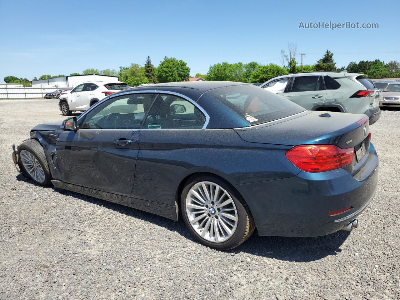 2015 Bmw 428 I Blue vin: WBA3V5C50FP752491