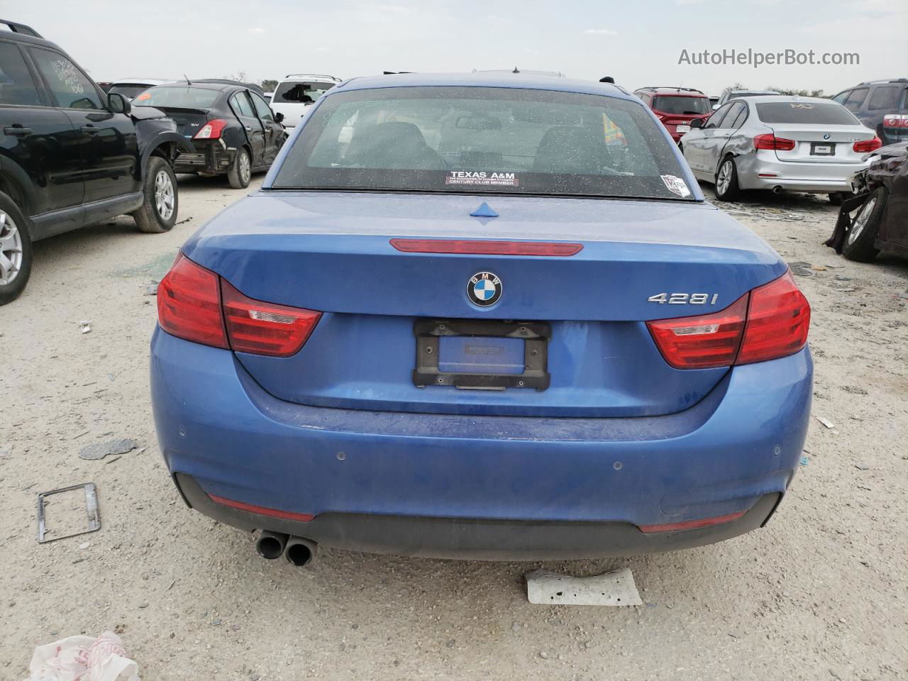 2015 Bmw 428 I Blue vin: WBA3V5C52FP753626