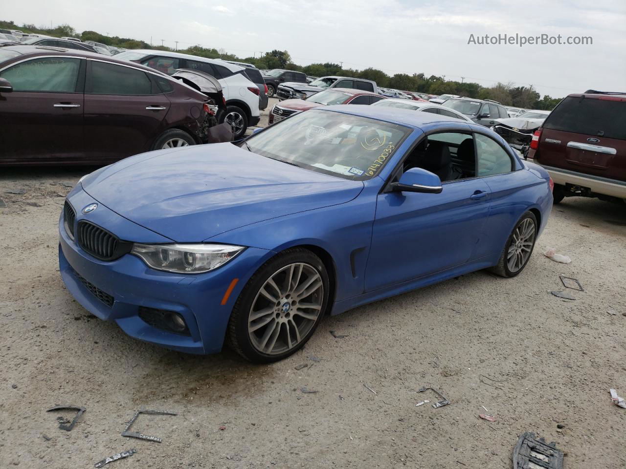 2015 Bmw 428 I Blue vin: WBA3V5C52FP753626