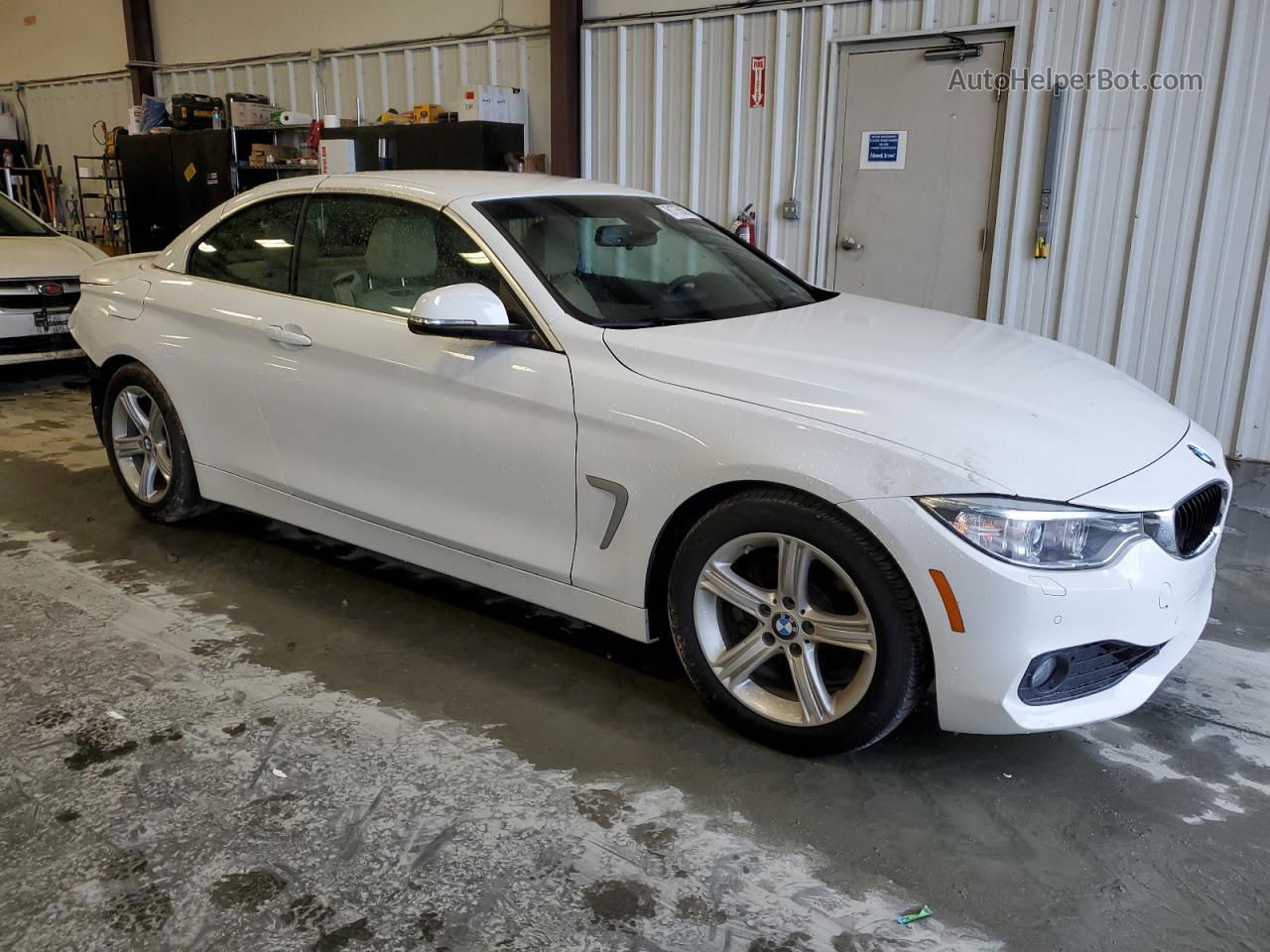 2015 Bmw 428 I White vin: WBA3V5C54FP753563