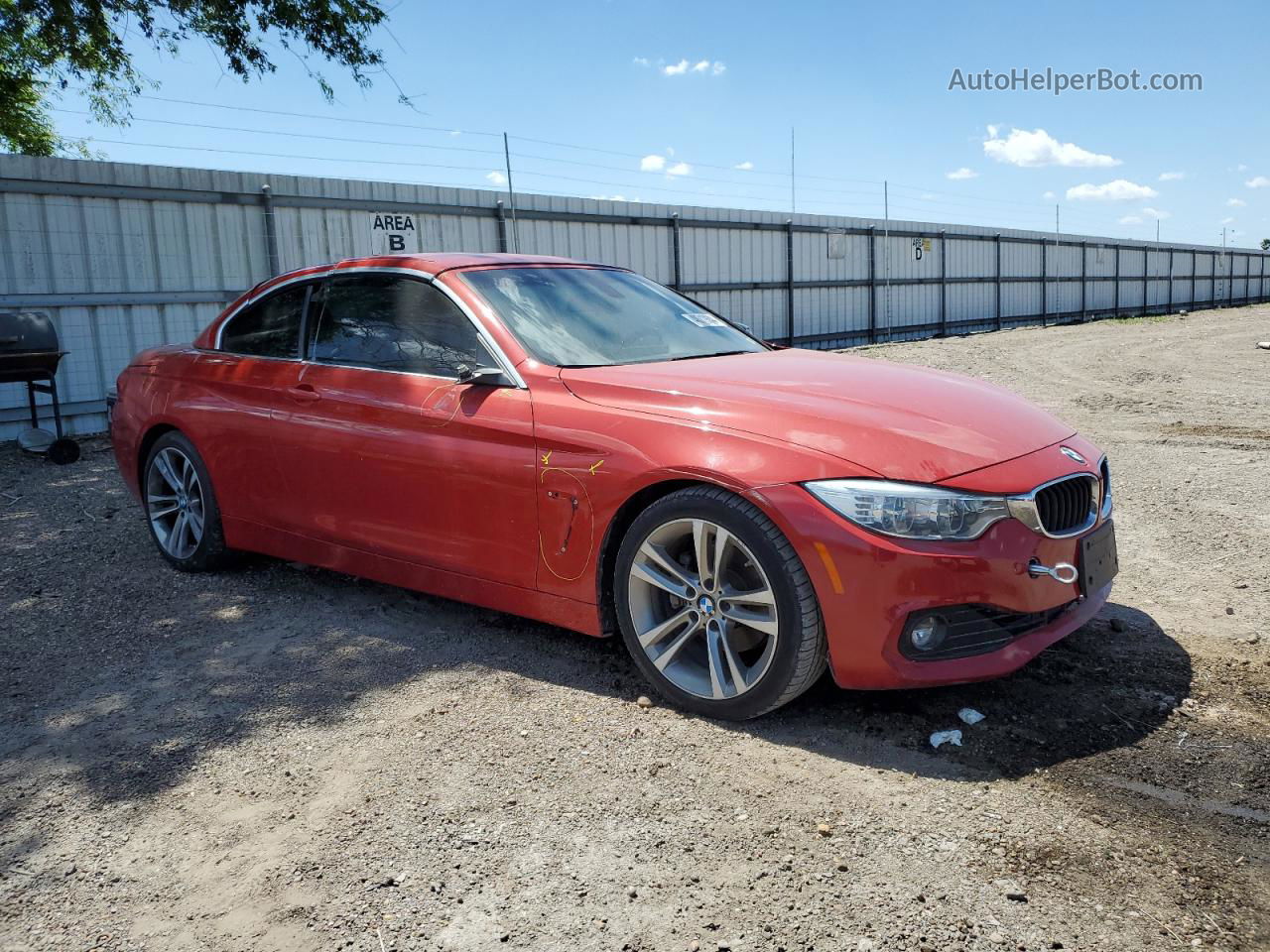 2015 Bmw 428 I Red vin: WBA3V5C55FP753197