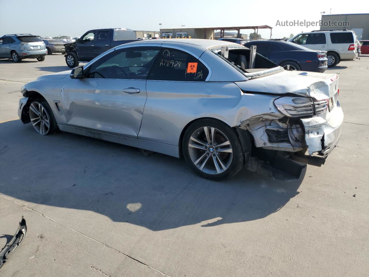 2015 Bmw 428 I Silver vin: WBA3V5C58F5A78928