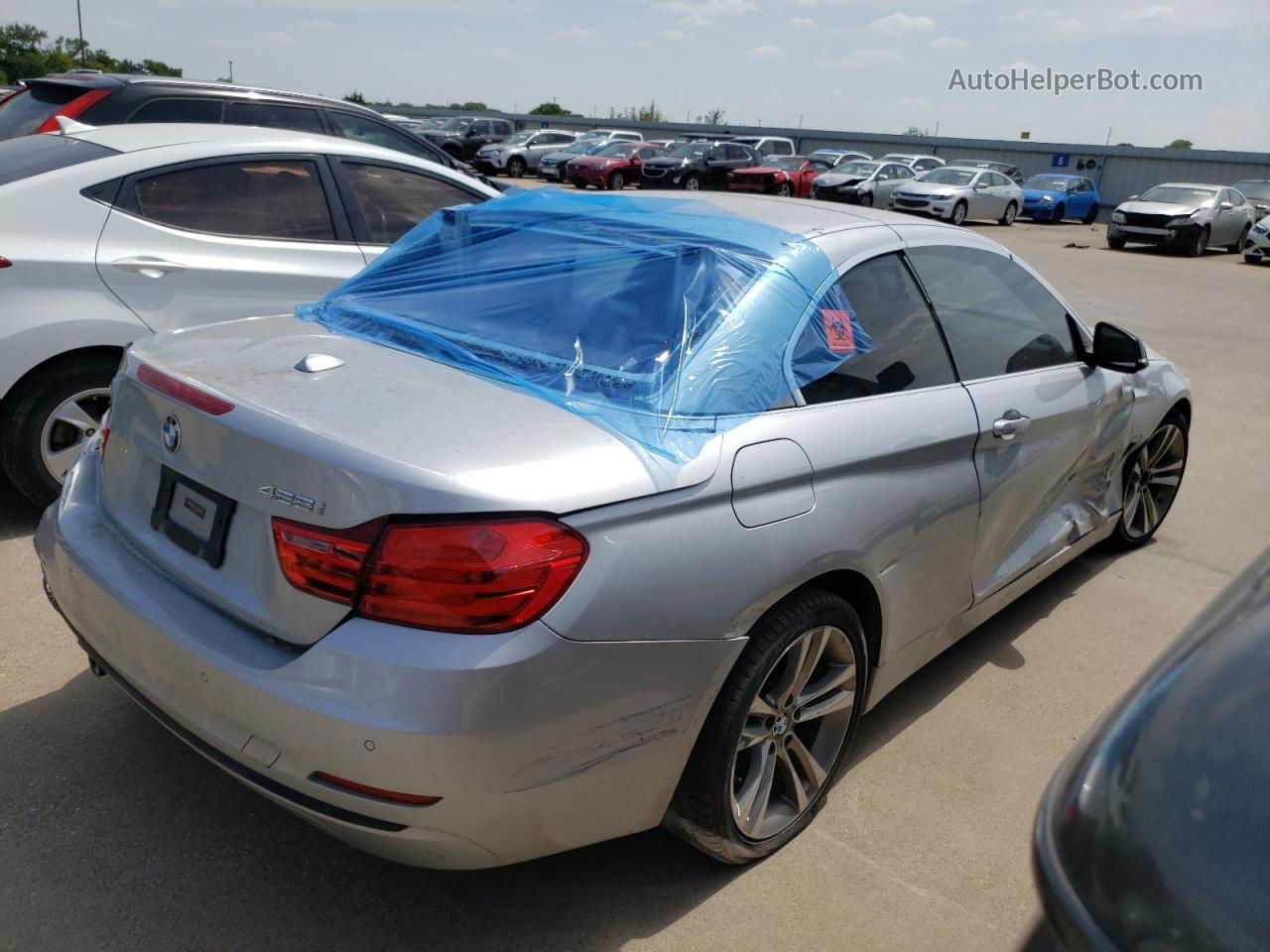 2015 Bmw 428 I Silver vin: WBA3V5C58F5A78928