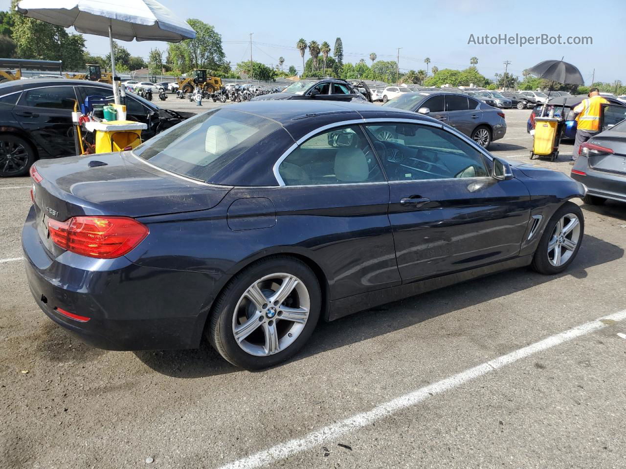 2015 Bmw 428 I Sulev Black vin: WBA3V7C52FP772060