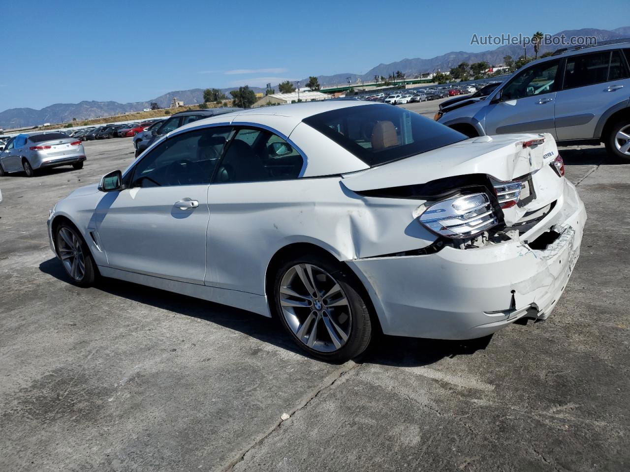 2016 Bmw 428 I Sulev White vin: WBA3V7C52G5A24974