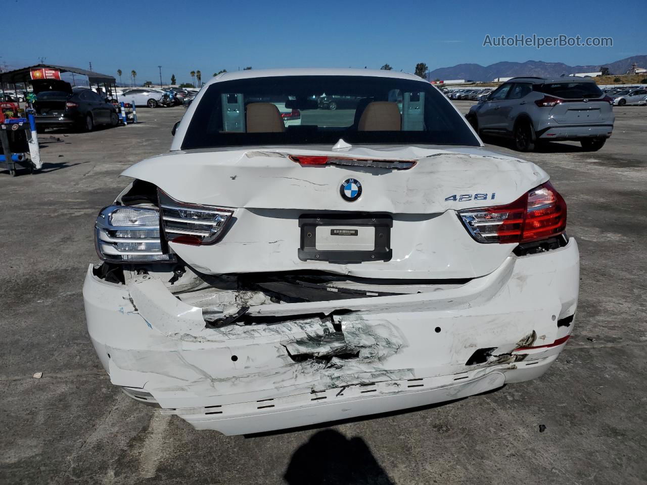 2016 Bmw 428 I Sulev White vin: WBA3V7C52G5A24974