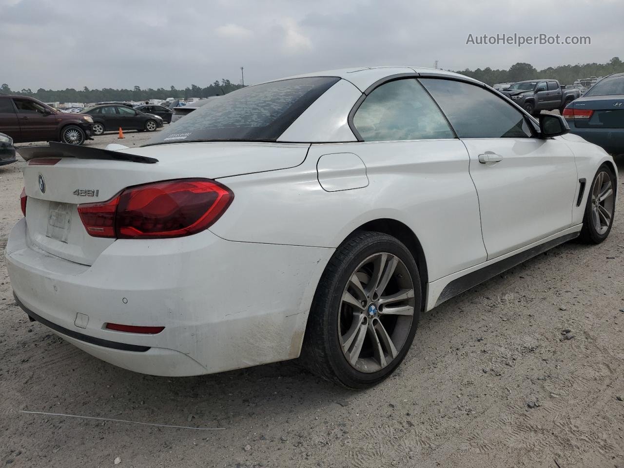 2015 Bmw 428 I Sulev Белый vin: WBA3V7C54FP772397