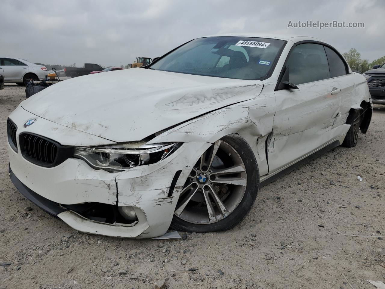 2015 Bmw 428 I Sulev White vin: WBA3V7C54FP772397